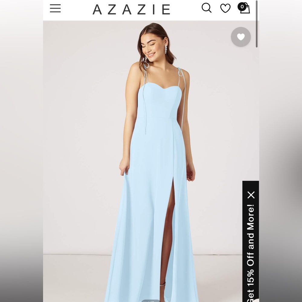Azazie Rosey Sky Blue